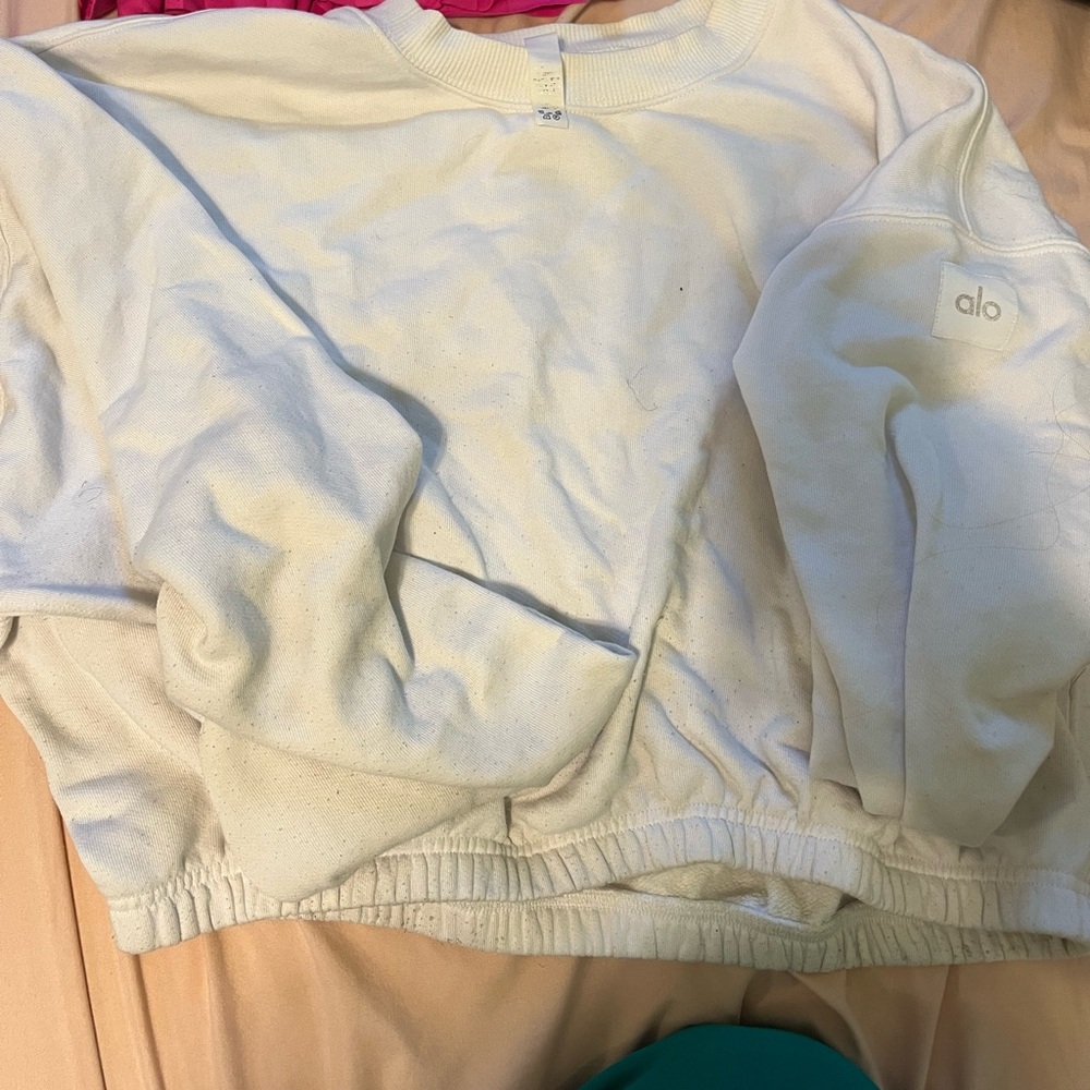 Alo White Sweatshirt